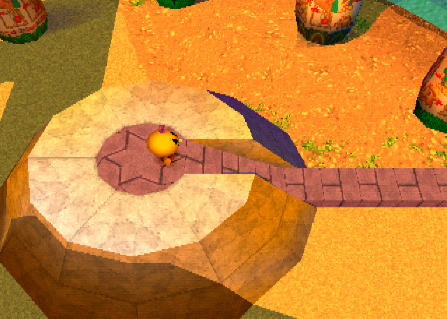 Ms Pac-Man Maze Madness - PlayStation game screenshot (2000) by Namco